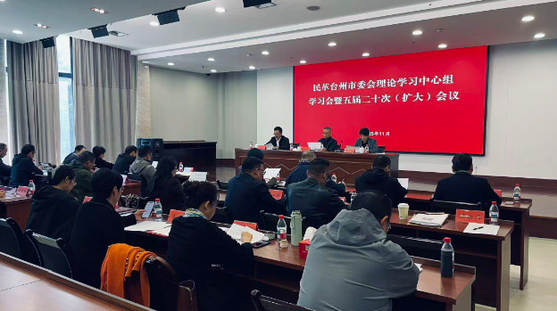 王谦老师参加民革台州市委会理论中心组学习会暨五届二十次会议